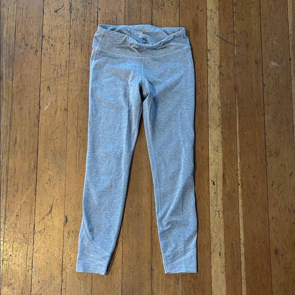 ATHLETA GIRL Majorly League Mesh Tight Grey Leggings Girls L / 12 EUC